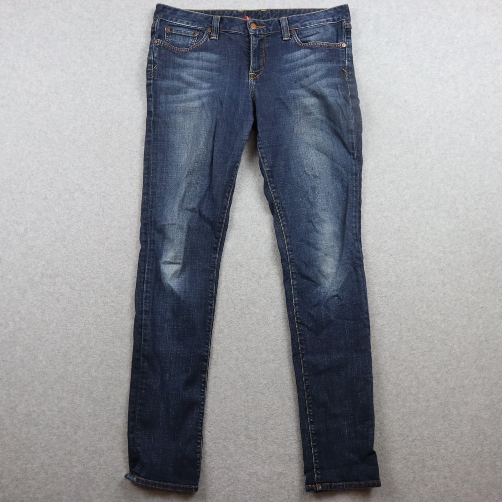 Lucky Brand Jeans Womens 10/30 Lola Skinny 5-Pocket Stretch Flex Denim Dark Blue